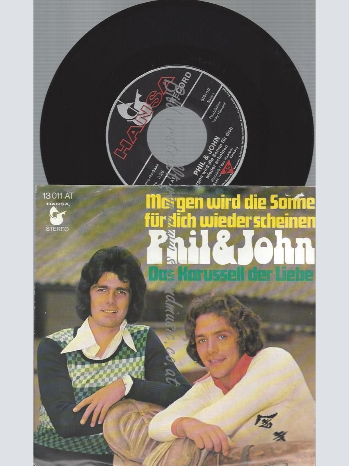 7"   Phil & John  Morgen Wird Die Sonne Für Dich Wieder Scheinen