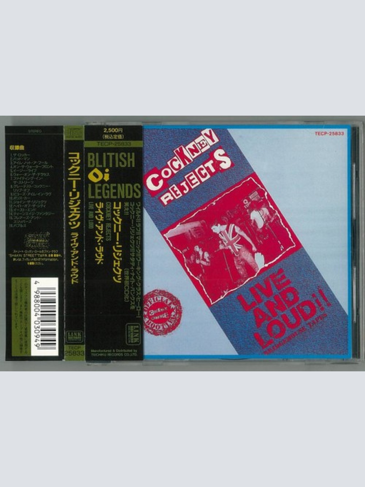 CD, Album, RE Cockney Rejects - Live And Loud!!