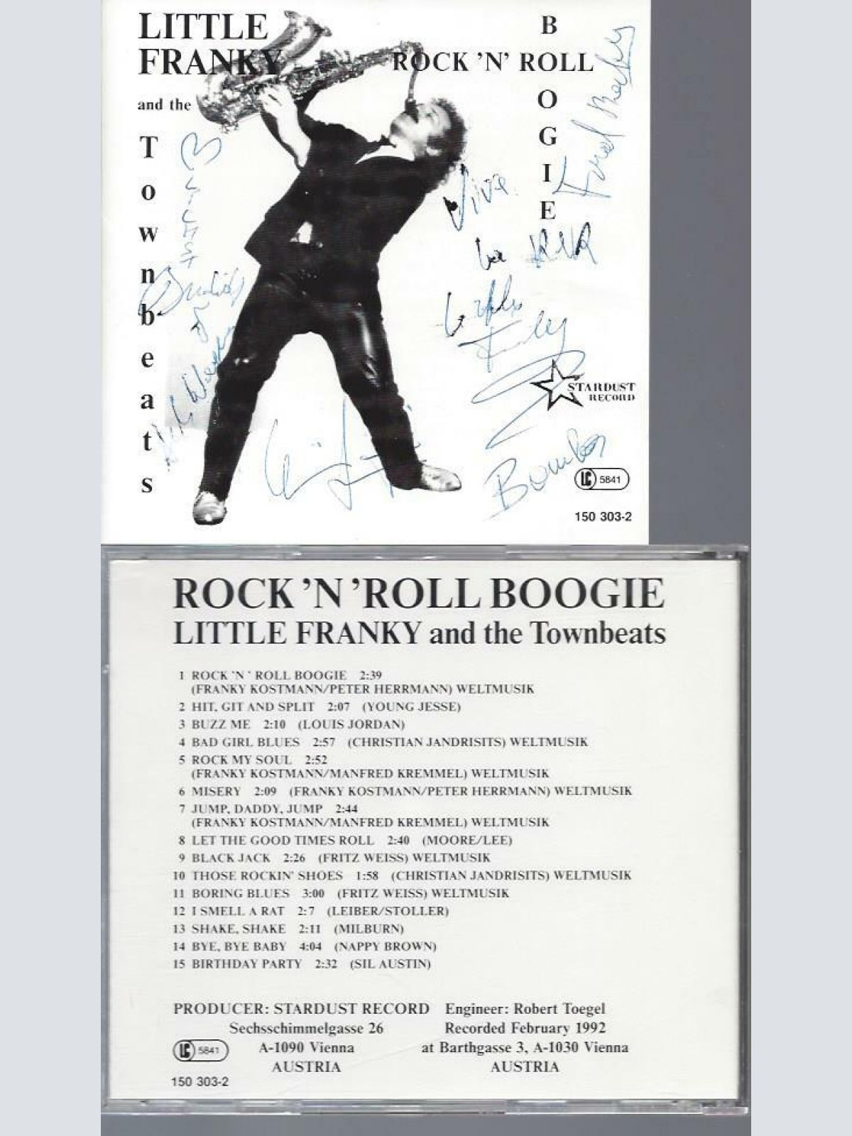 CD- Little Franky & the Townbeats Rock n Roll Boogie // signed