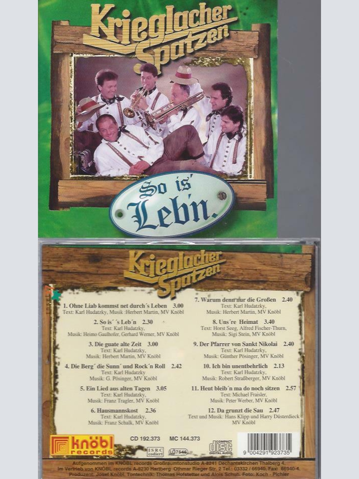 CD- Krieglacher Spatzen So is des Lebn