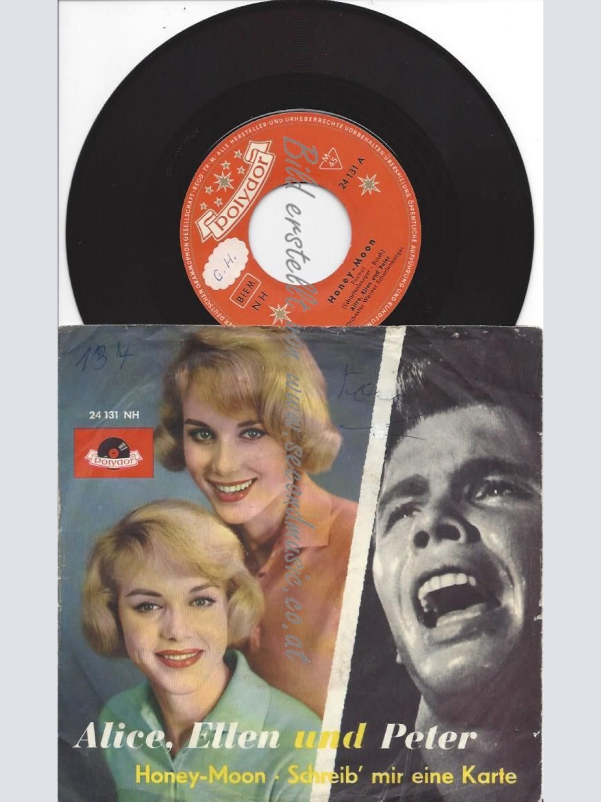 7" Alice, Ellen Und Peter – Honey-Moon