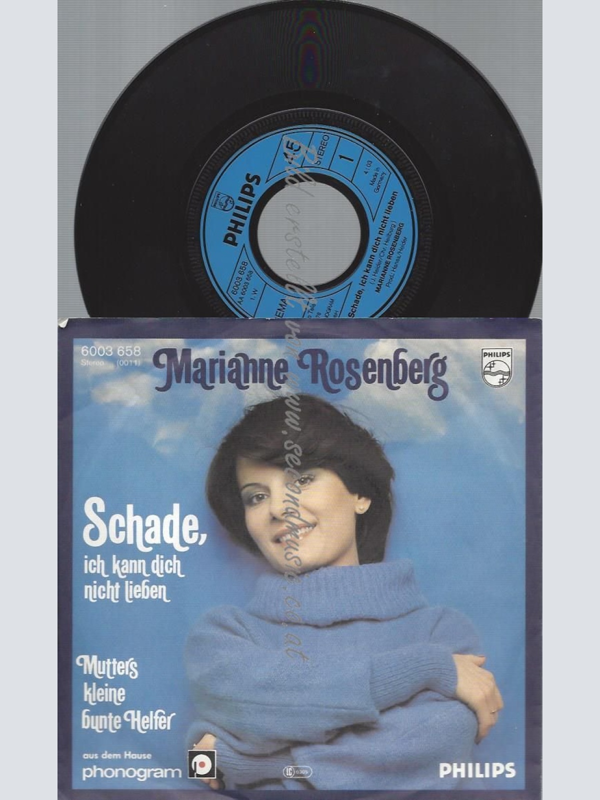7"   Marianne Rosenberg  Schade, Ich Kann Dich Nicht Lieben