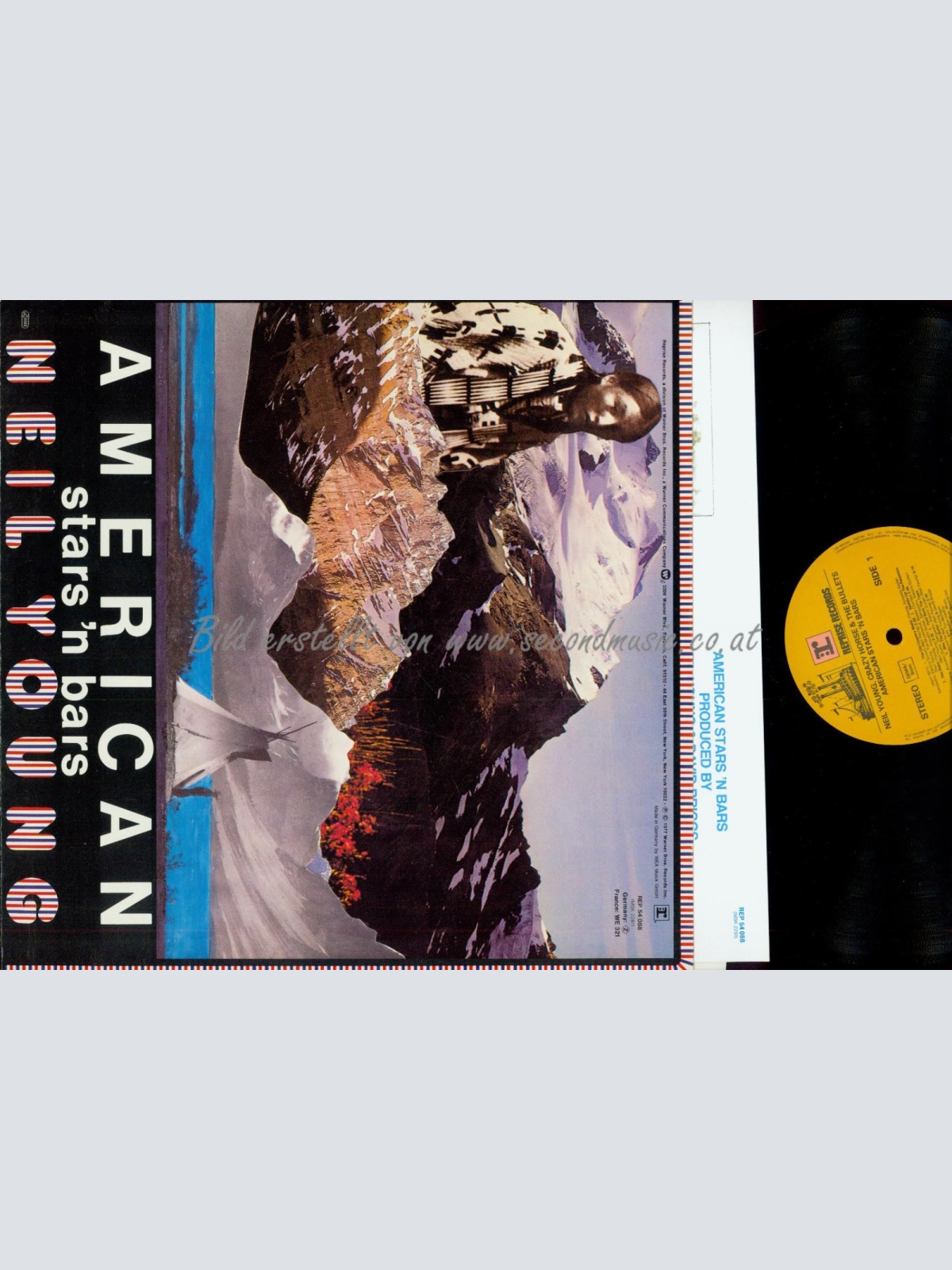 LP--NEIL YOUNG & CRAZY HORSE AMERICAN STARS 'N BARS // OIS