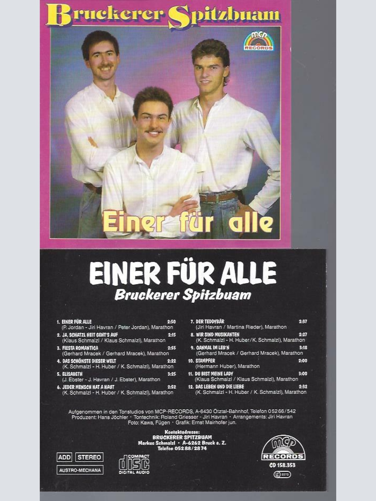 CD- Bruckerer Spitzbuam Einer für alle