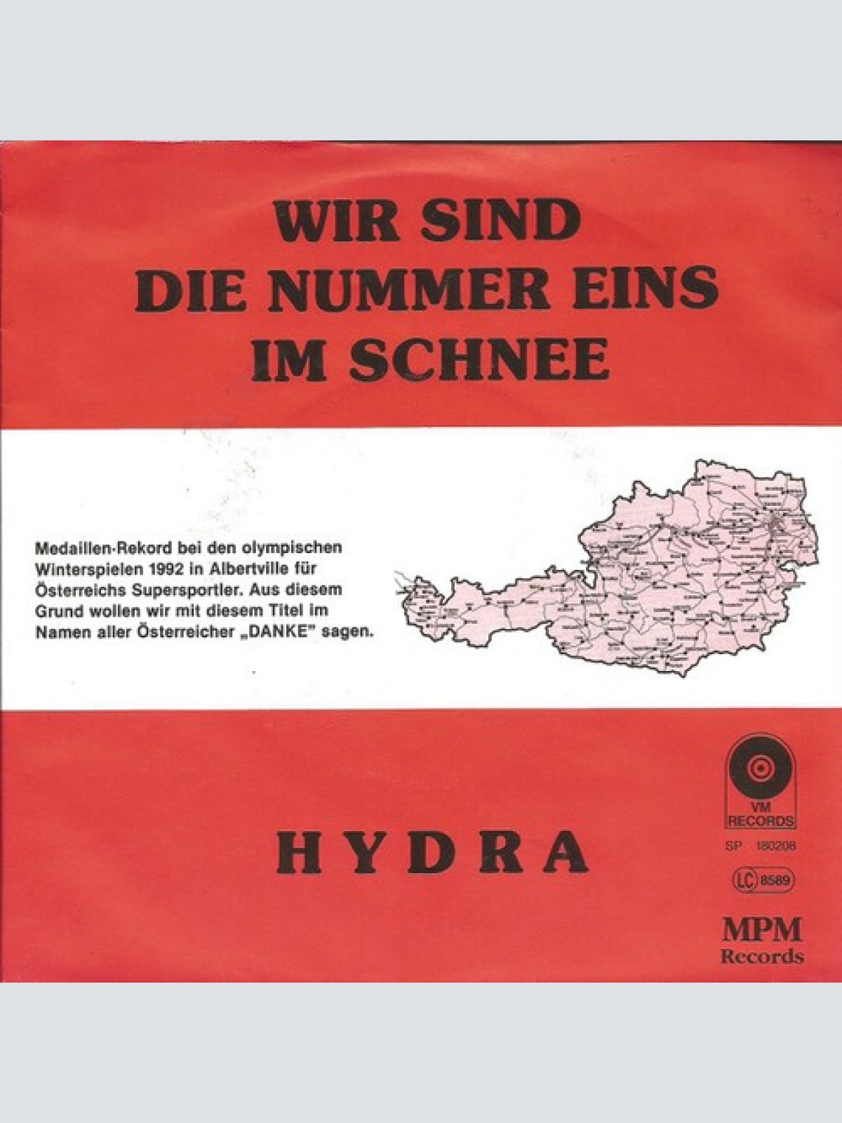 7", Single Hydra (47) - Wir Sind Die Nummer Eins Im Schnee