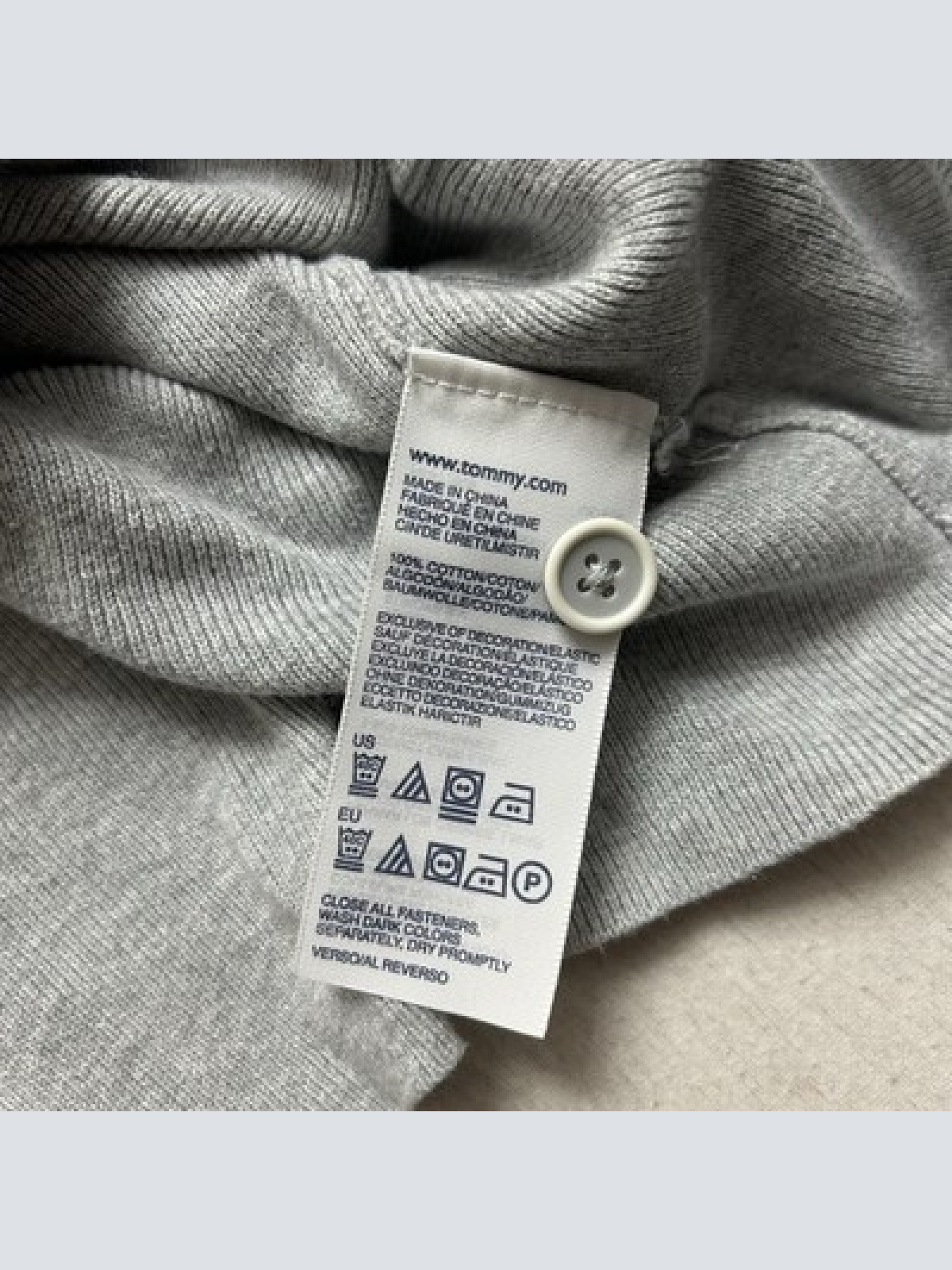 Tommy Hilfiger Strickjacke Knöpfe Pullover Grau Damen Größe S Maße siehe Fotos