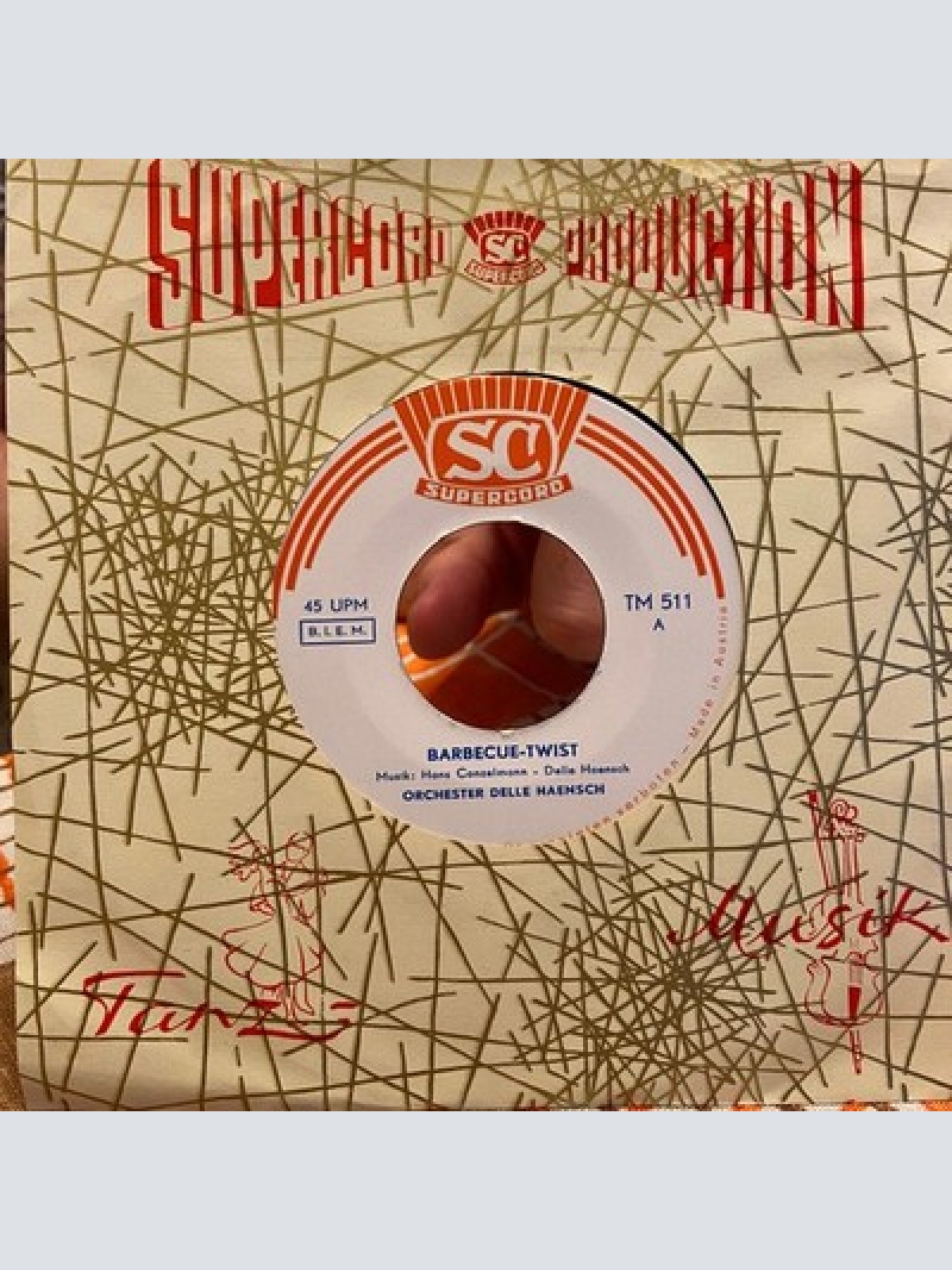 Orchester Delle Haensch - Barbecue-Twist / Chacha D'Amore (7", Single, RP)