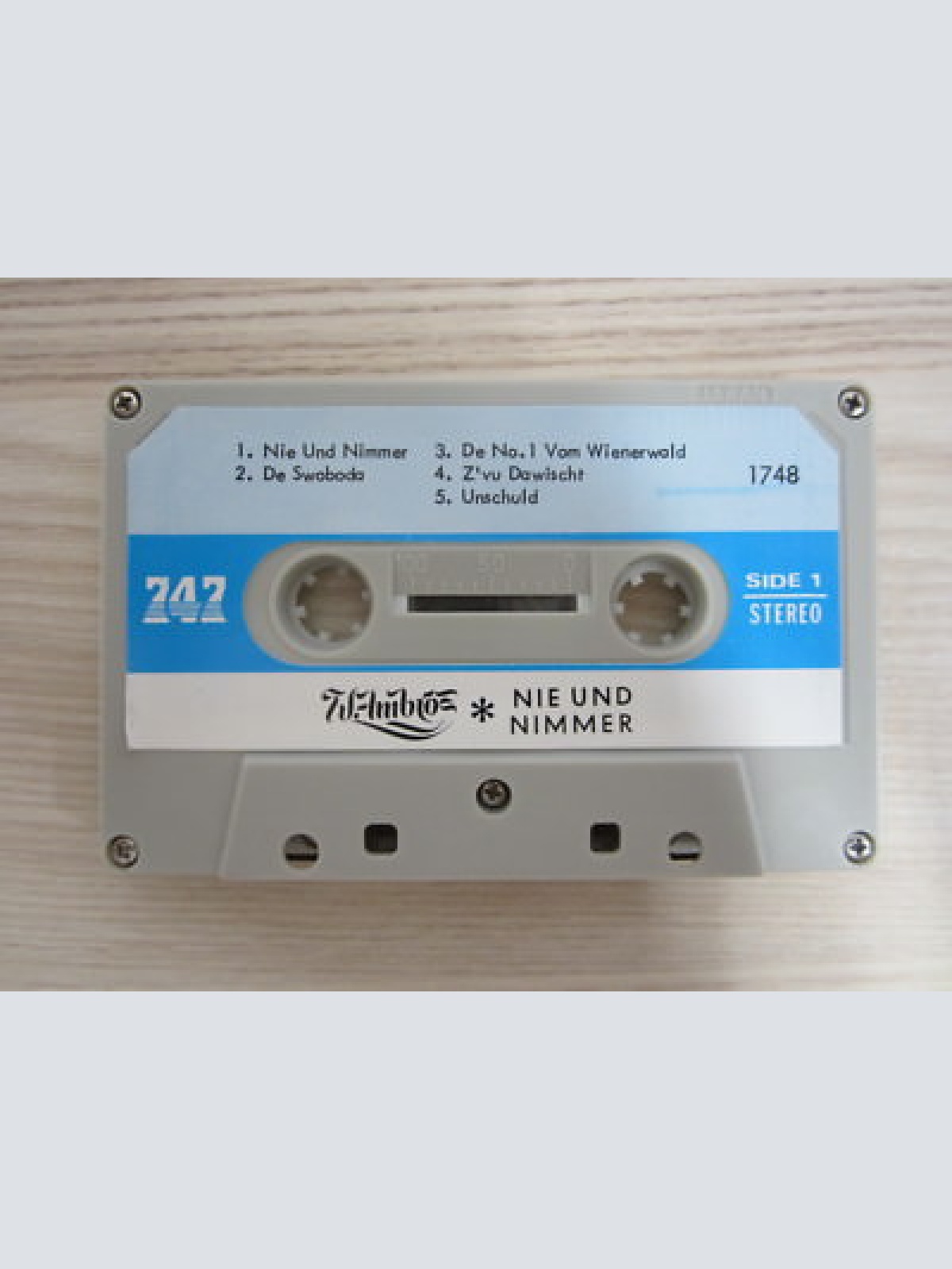 MC / WOLFGANG AMBROS-NIE UND NIMMER /  RARITÄT / AUSTRIA /  JAPAN PRESSUNG /