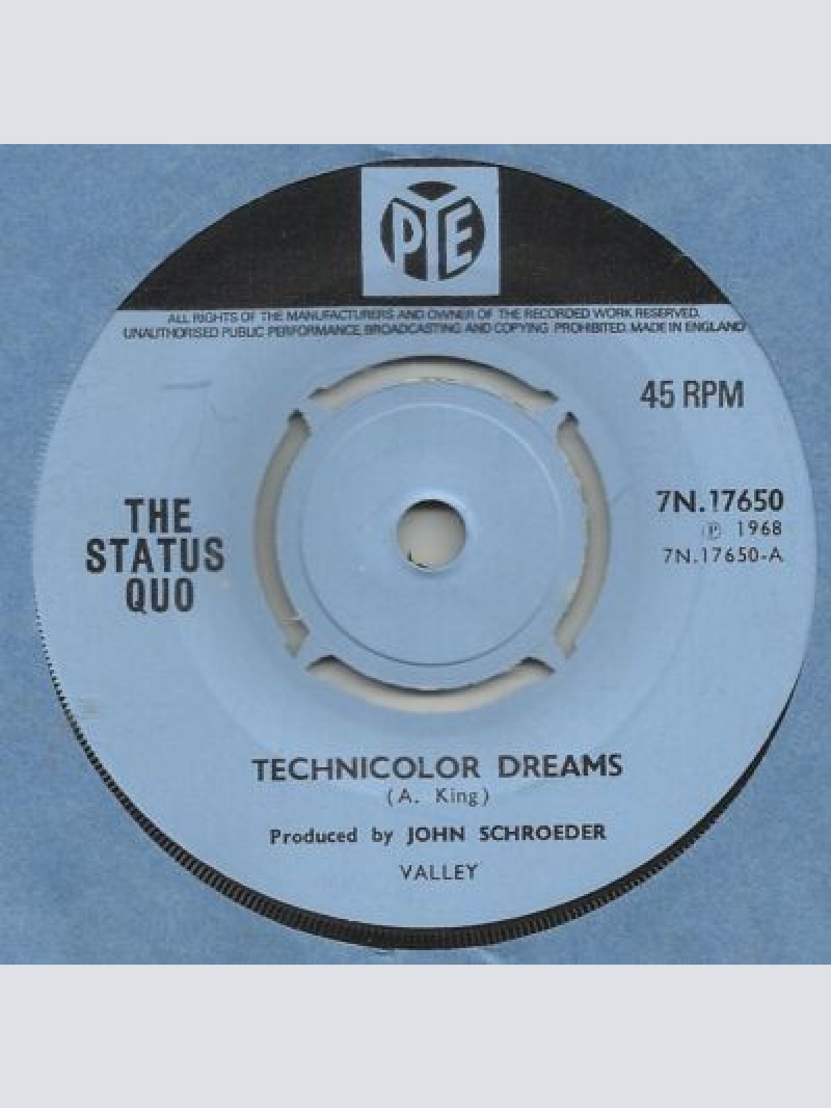 The Status Quo* - Technicolor Dreams (7", Single, Mono, Wit)