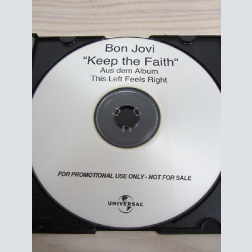 CD / BON JOVI -- KEEP THE FAITH     / PROMO / MUSTER / RARITÄT /