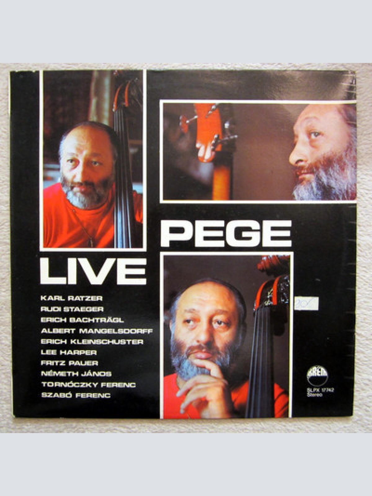 LP / KARL RATZER / AUSTRIA / RARITÄT / LIVE PEGE / RUDI STAEGER / KLEINSCHUSTER