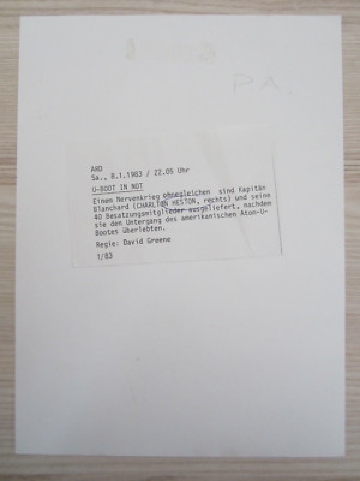 CHARLTON HESTON  - AUTOGRAMM- FOTO- ORIG. AUTOGRAMM-TOP RARITÄT /