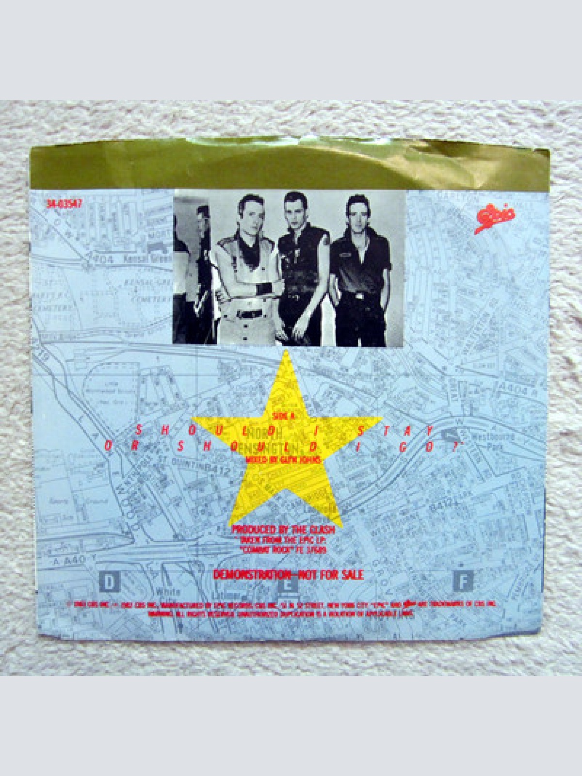 Single / The Clash – Should I Stay Or Should I Go? / Promo /