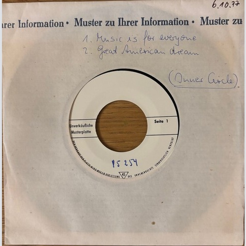 Inner Circle - Music Is For Everyone (7", Single, TP)