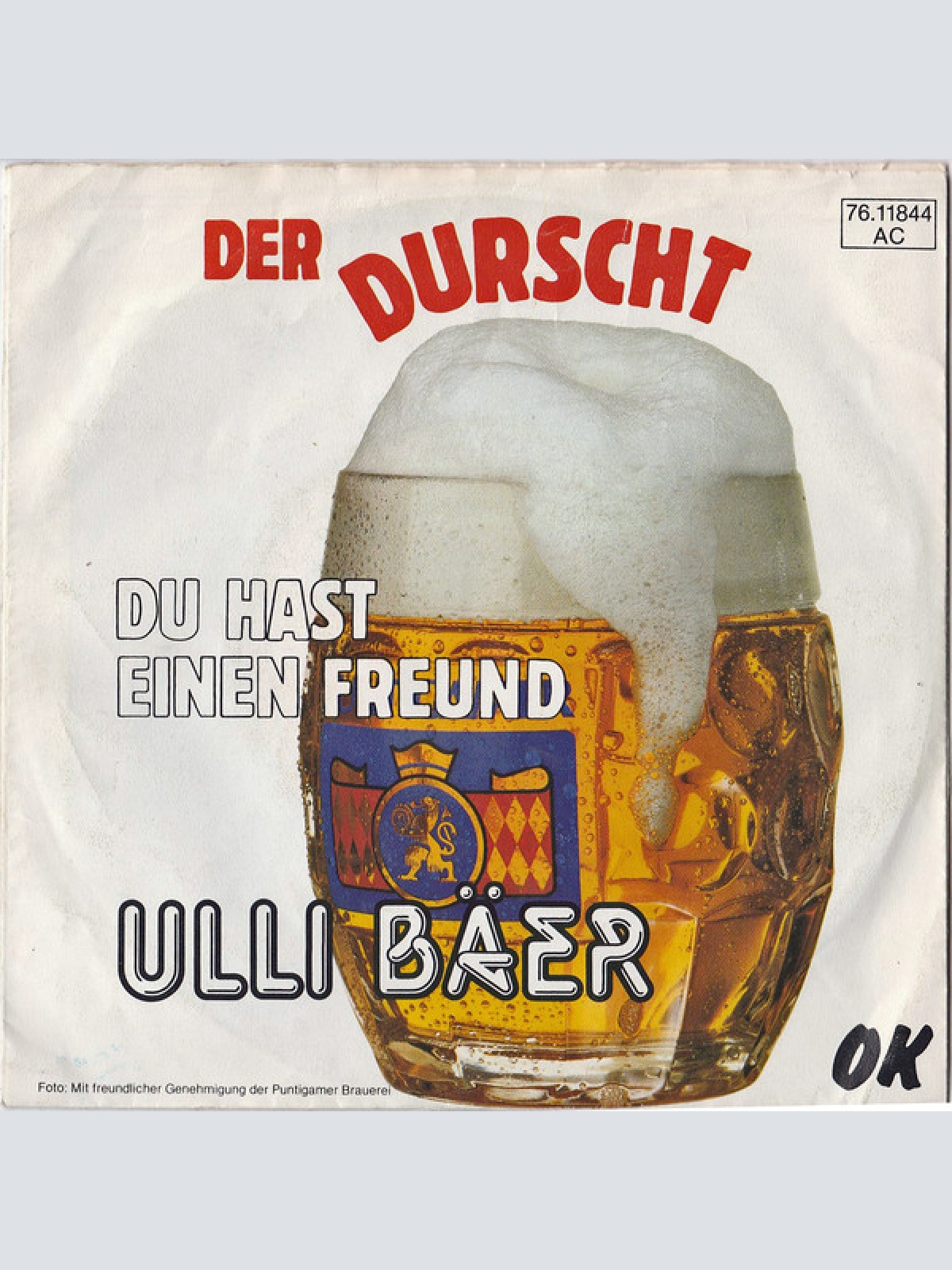 Ulli Bäer - Der Durscht (7", Single)