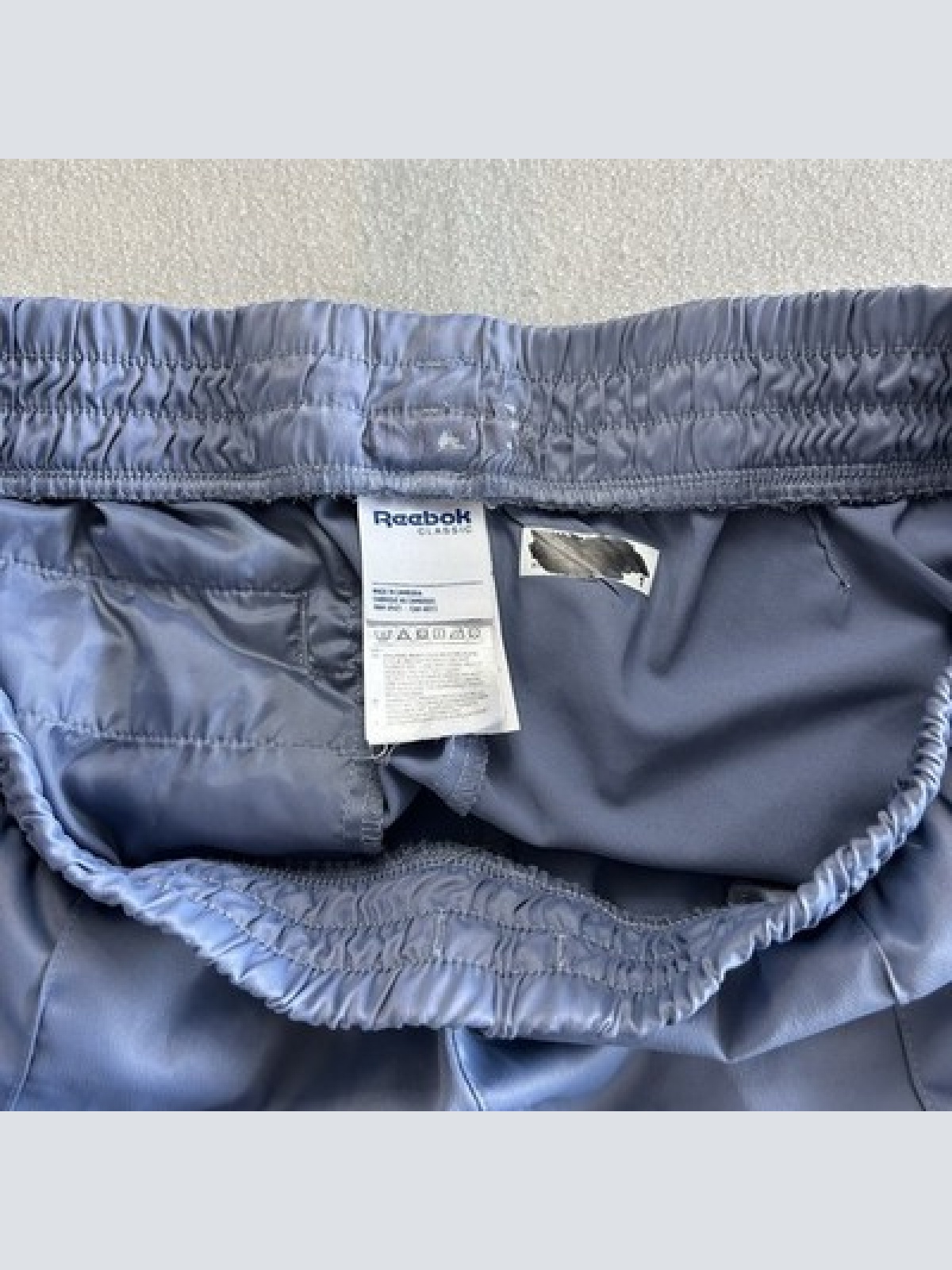 Reebok Classic Jogginghose Größe L Blau/Grau Sehr guter Zustand Taschen