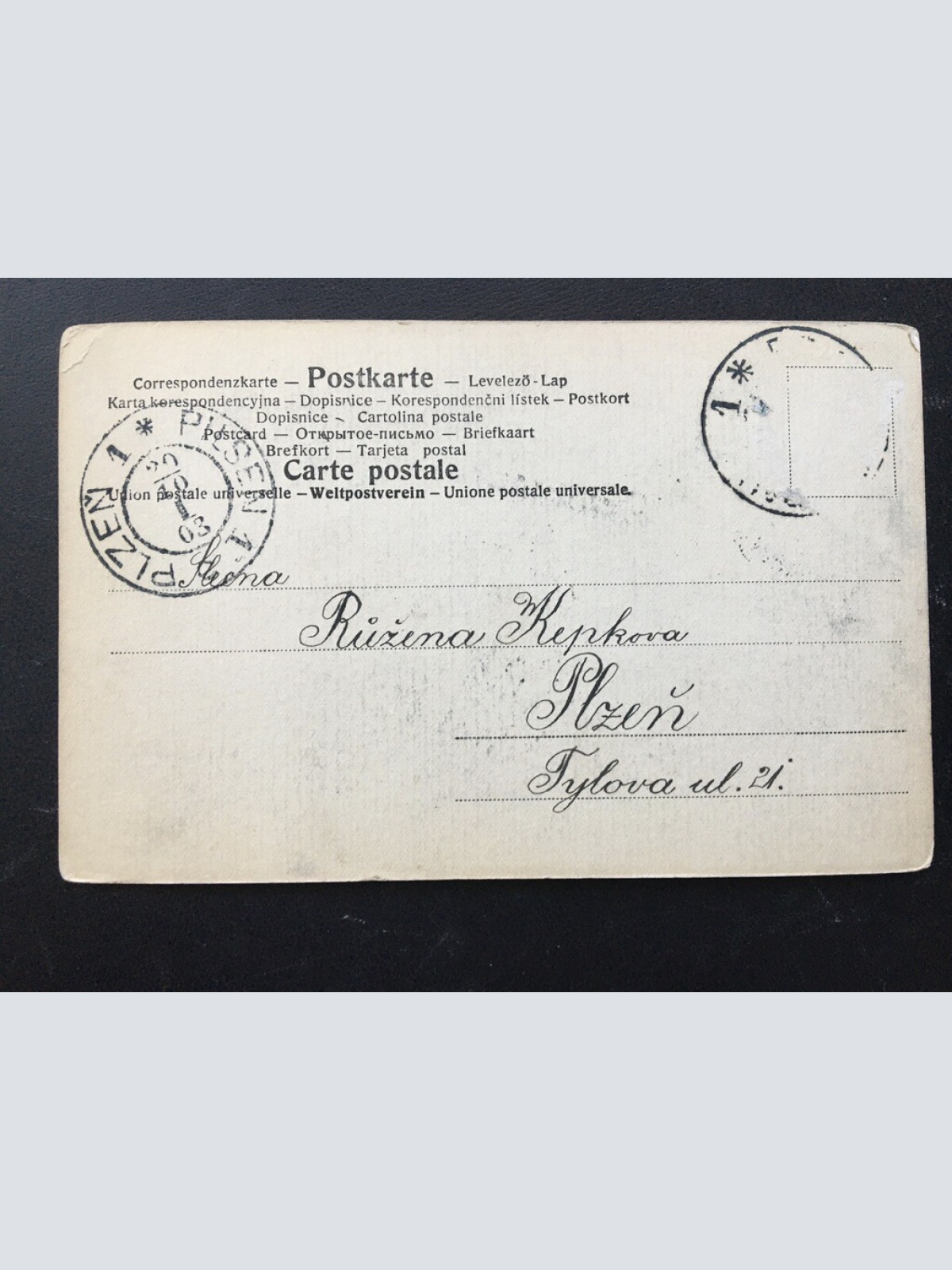 Portrait einer Frau - Künstlerkarte 400306 TH F