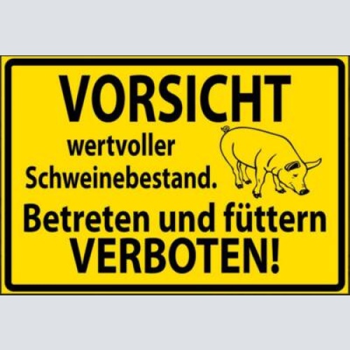 Tiere vorsicht  betreten u. füttern verboten 12x18/ 20x30 /30 x 40 blech od.holz