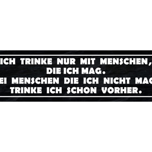 Schild Trinken Menschen Mögen Alkohol Bier Glas Lokal Bar 46 x 10 Blech od. Holz