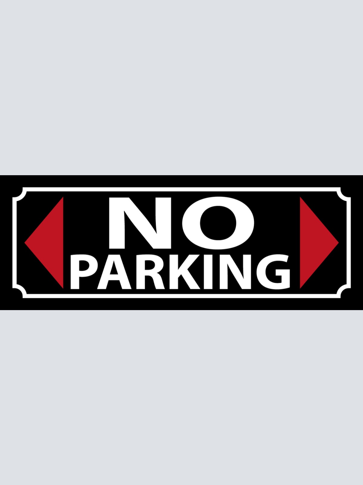 Schild No Parking Parkverbot Parken Verboten Parkplatz Auto 27x10 Blech od.Holz