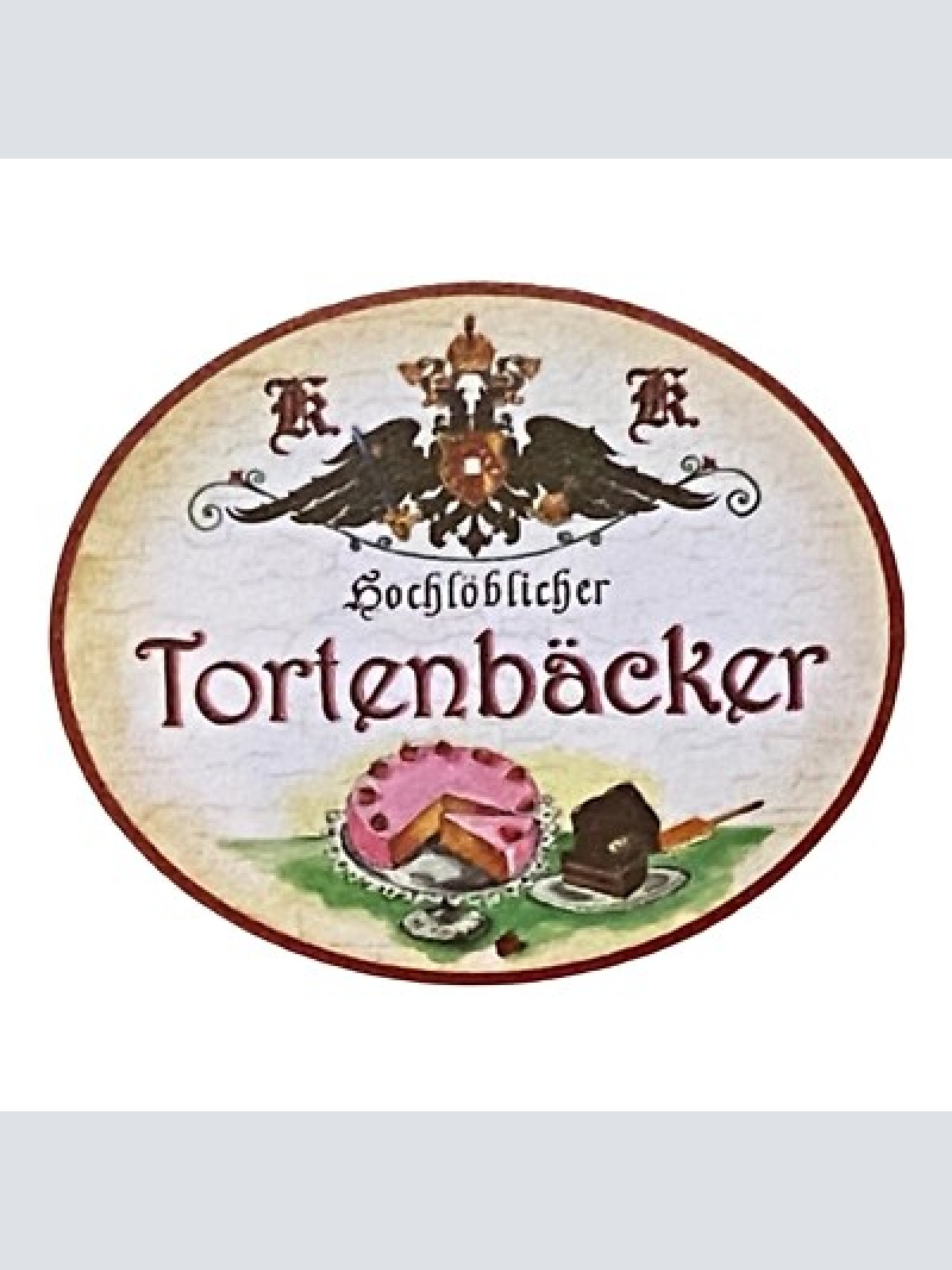 Kuk nostalgie holzschild tortenbäckerin tortenbäcker