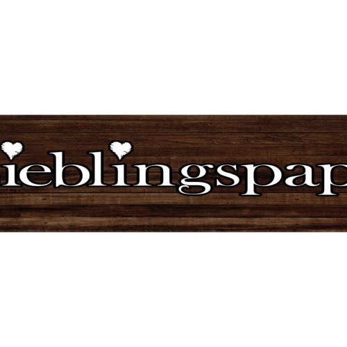 Schild Lieblingspapa Vater Papa Papi Eltern Kinder Familie 46 x 10 Blech od.Holz