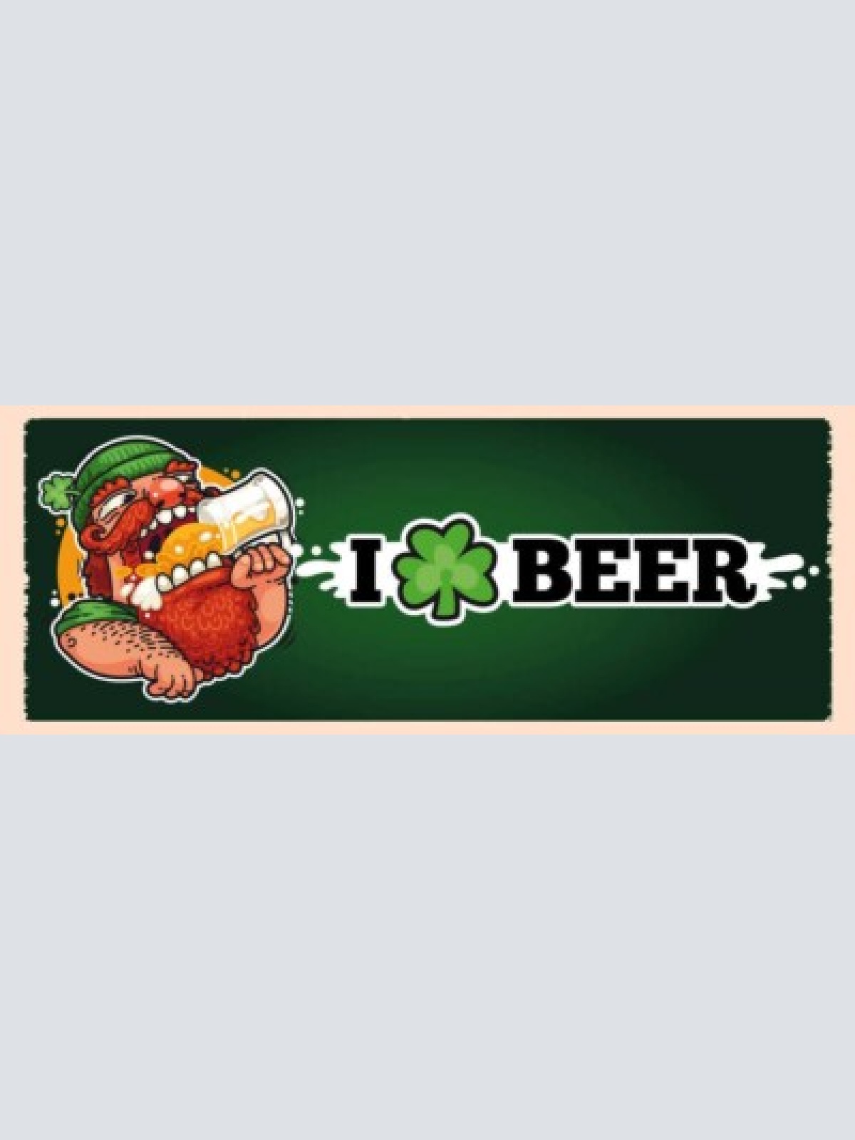 Schild i  beer bier irish pub ireland irland kleeblatt 27x10 blech od.holz