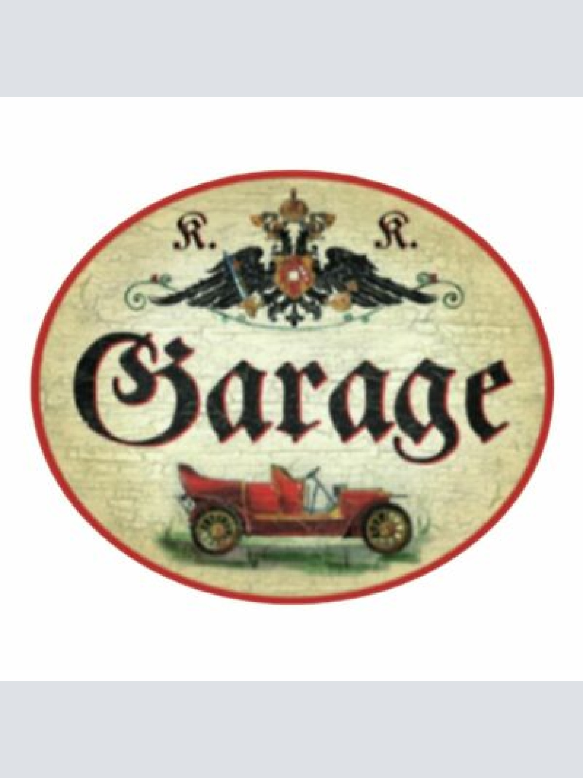 KuK Nostalgie Holzschild Garage