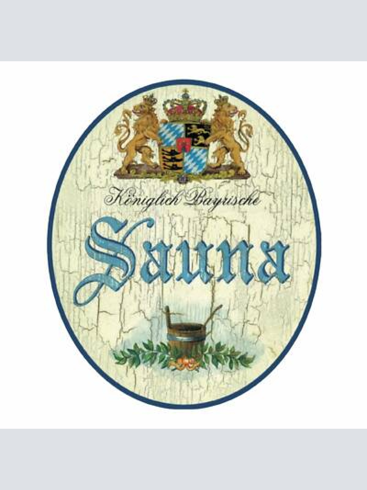 Nostalgie holzschild bayern königlich bayerische sauna