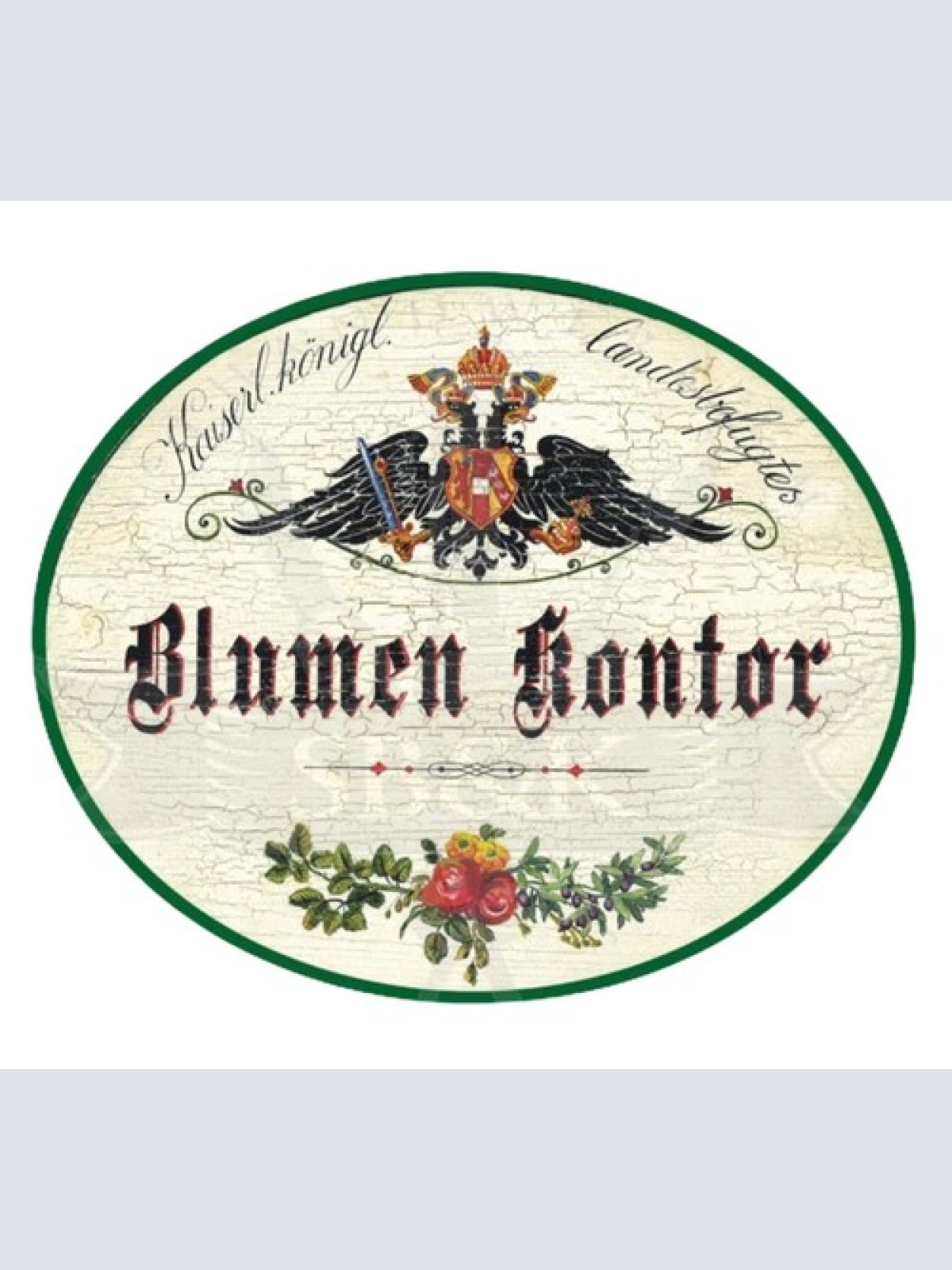 Kuk Nostalgie Holzschild Blumen Kontor Floristen