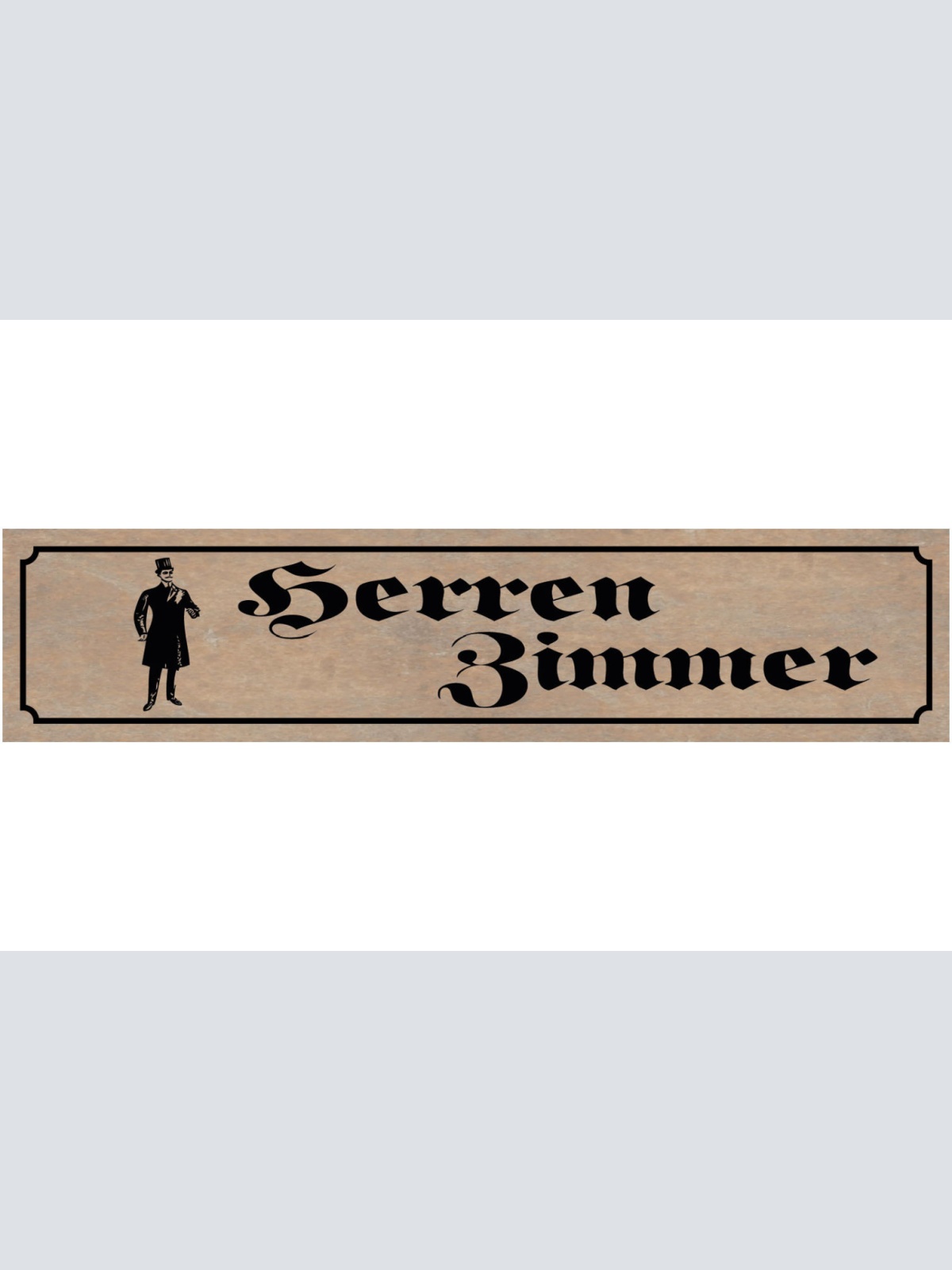 Schild Herren Zimmer Man Cave Männer Zufluchtsort Gäste 46 x 10 Blech od. Holz