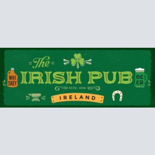 Schild the irish pub ireland irland whiskey beer whisky bier 27x10 blech od.holz