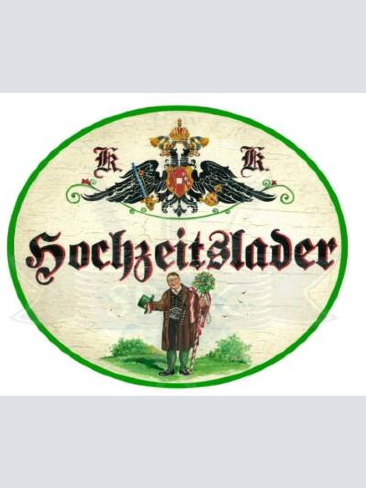 Kuk nostalgie holzschild hochzeitslader