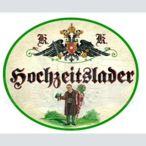 Kuk nostalgie holzschild hochzeitslader