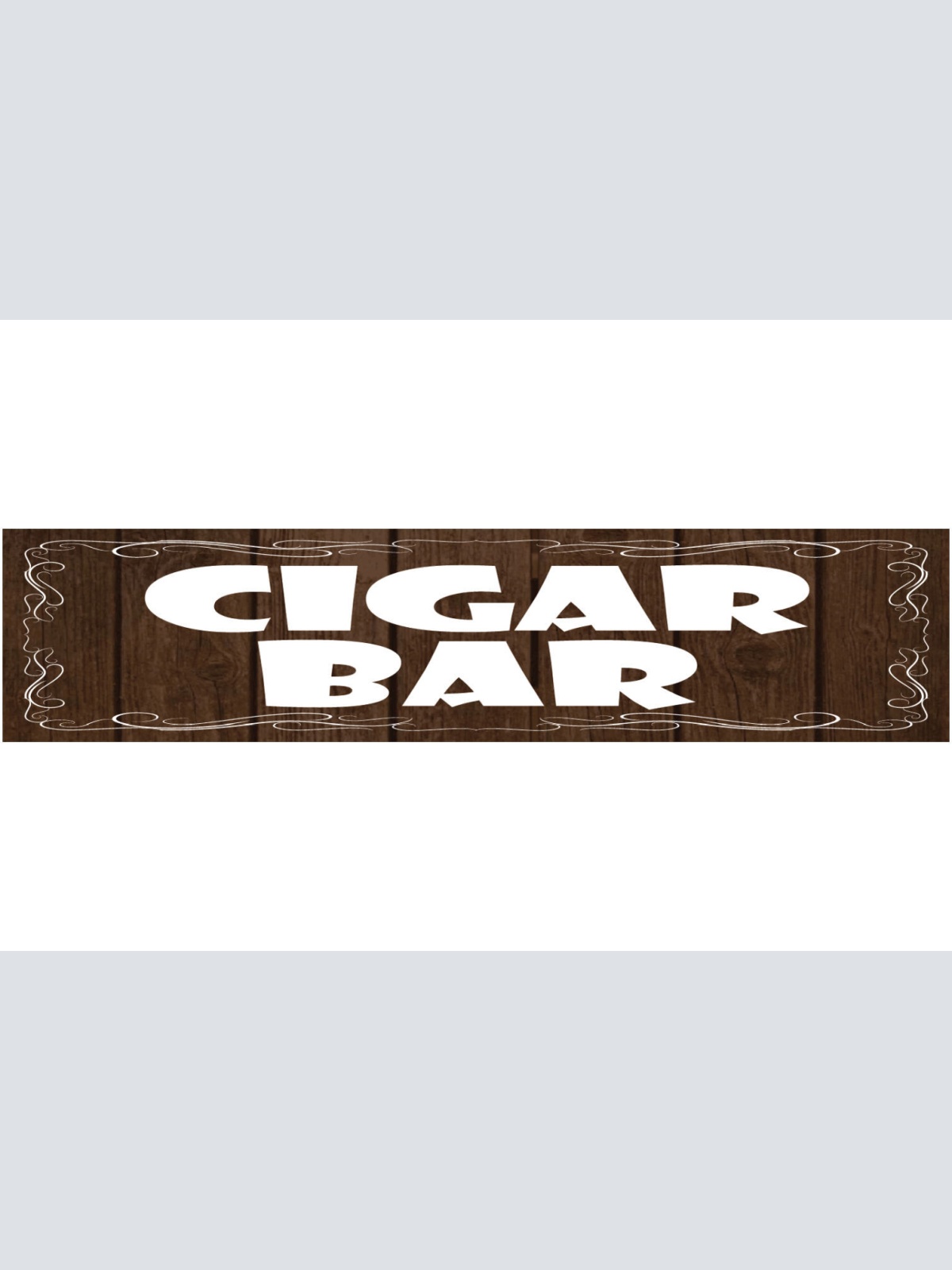 Schild Cigar Bar Zigarre Rauchen Lounge Tabak Laden Trafik 46 x 10 Blech od.Holz