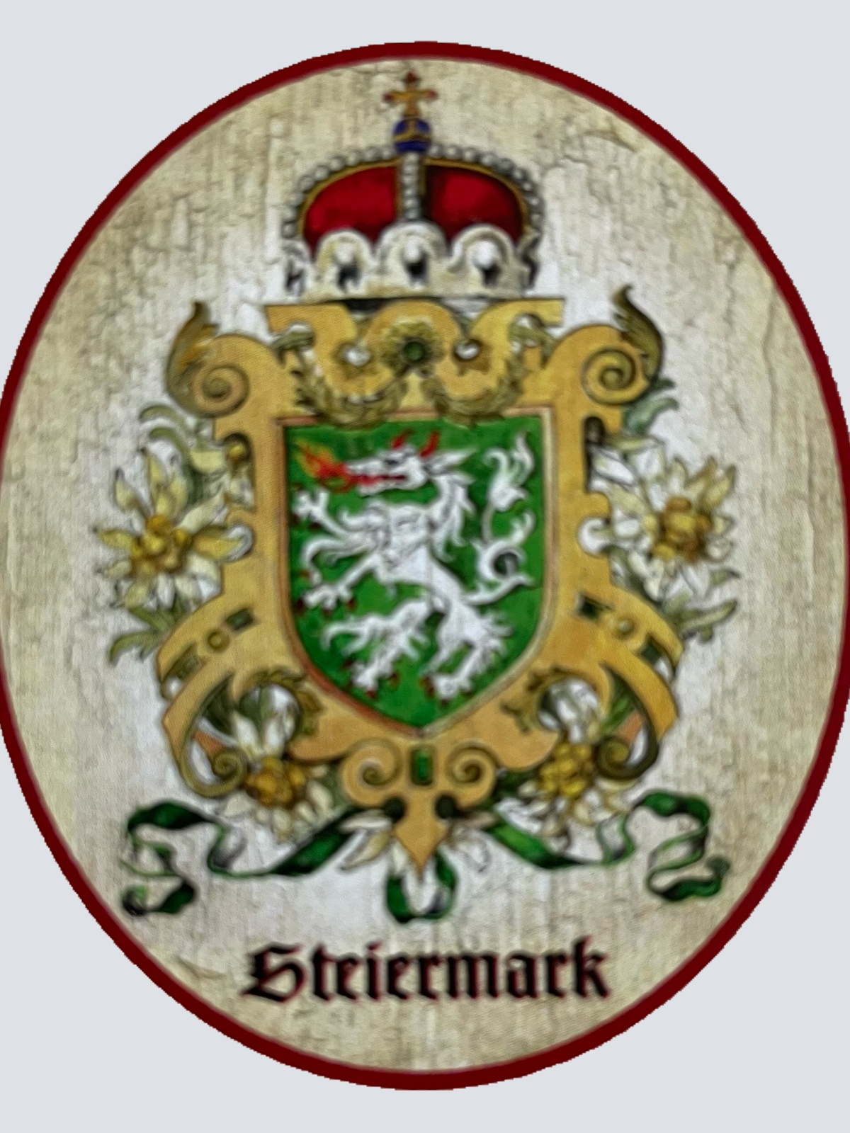 Nostalgie Holzschild Steiermark Wappen Bundesland Österreich Schild