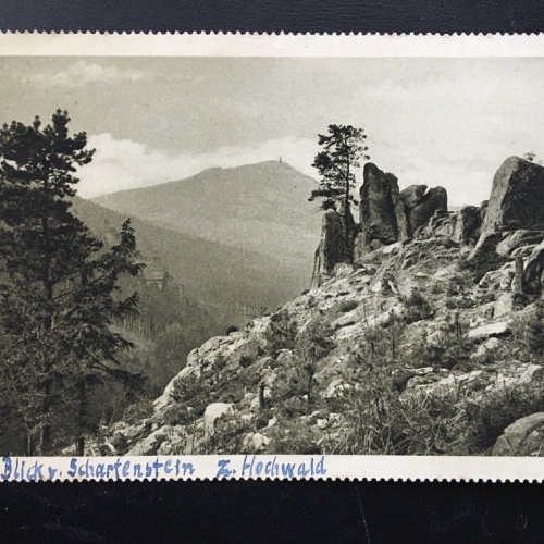 Blick v. Scharfenstein zum Hochwald - Zittauer Gebirge - Deutschland 400379 TH F