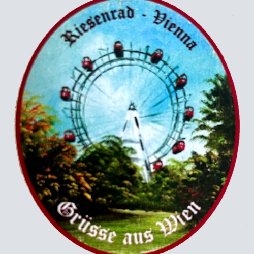 Nostalgie Holzschild Riesenrad Vienna Grüße Aus Wien Österreich Schild
