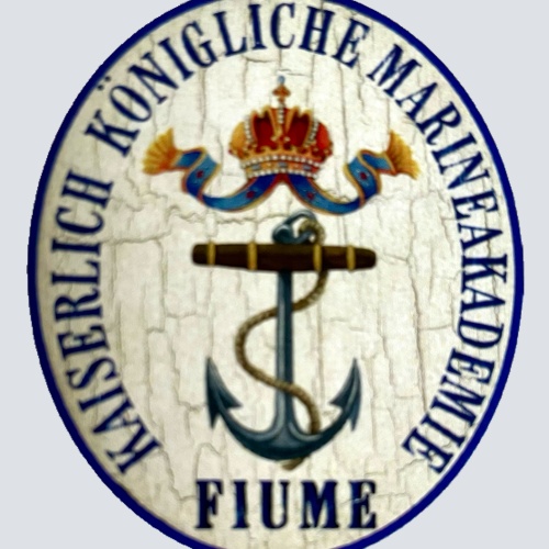 Nostalgie Holzschild KuK Marineakademie Fiume Freistaat Kroatien Schild