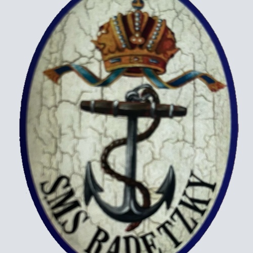 KuK Nostalgie Holzschild SMS Radetzky Schiff Schlachtschiff Marine Schild