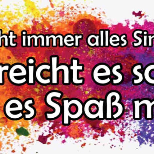 Schild Es Muss Nicht Immer Alles Sinn Machen Oft Reicht's Schon Wenn Spaß Macht