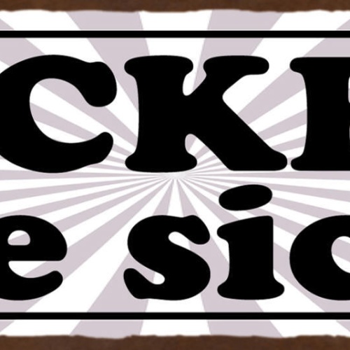 Schild Ficken Sie Sich Fuck You Beschimpfung Fluchen Grantig 27x10 Blech od.Holz