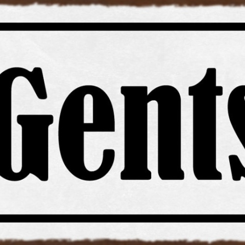 Schild Gents Herren Männer Umkleide Raum WC Toilette Klo 27x10 Blech od.Holz