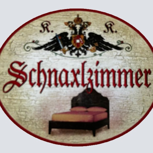 Kuk Nostalgie Holzschild Schnaxlzimmer Schlafzimmer Schlafen Bett Liebe Schild