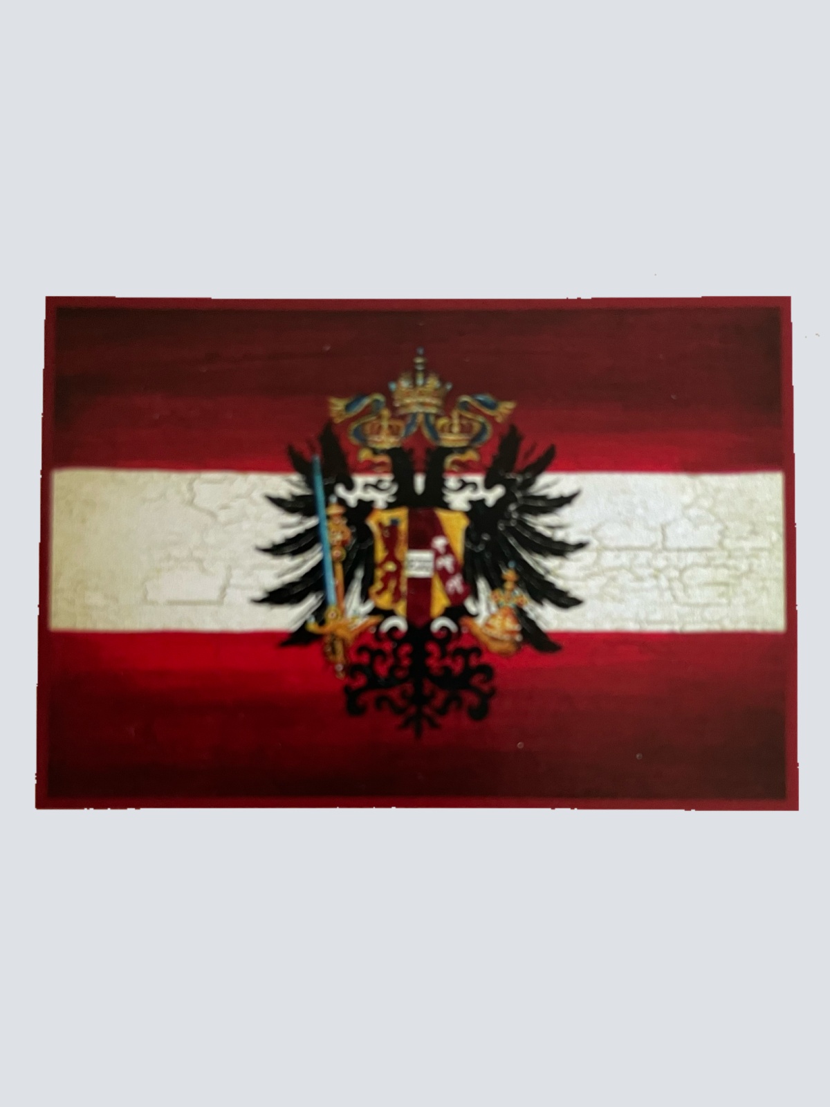 Nostalgie Holzschild Flagge Österreich Doppeladler Wappen Fahne KuK Schild