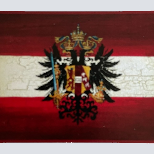 Nostalgie Holzschild Flagge Österreich Doppeladler Wappen Fahne KuK Schild