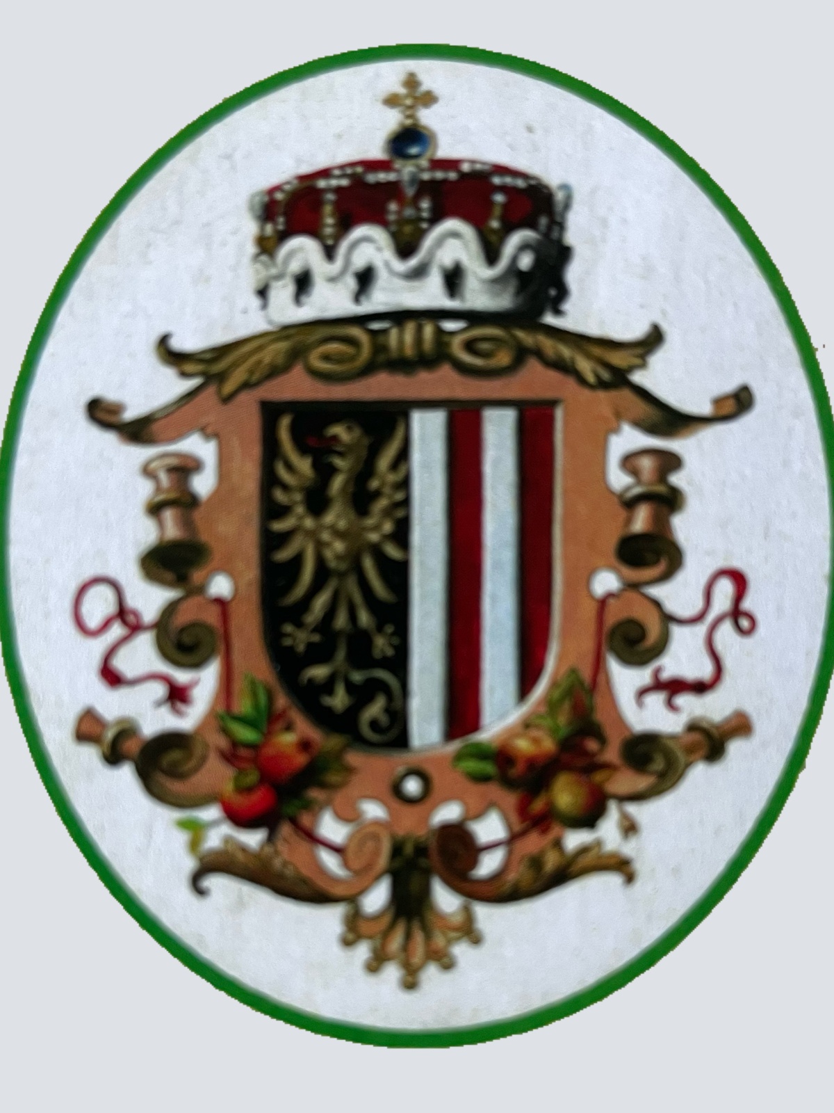 Nostalgie Holzschild Oberösterreich Wappen Bundesland Österreich KuK Schild
