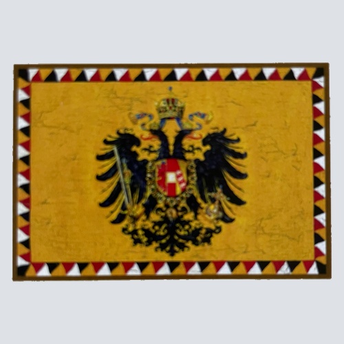 Nostalgie Holzschild KuK Flagge Doppeladler Österreich Fahne Wappen Schild