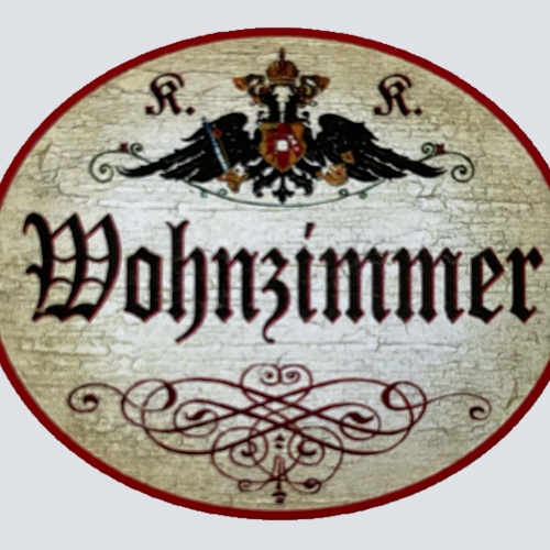 Kuk Nostalgie Holzschild Wohnzimmer Wohnung Wohnraum Wohnen Haus Schild