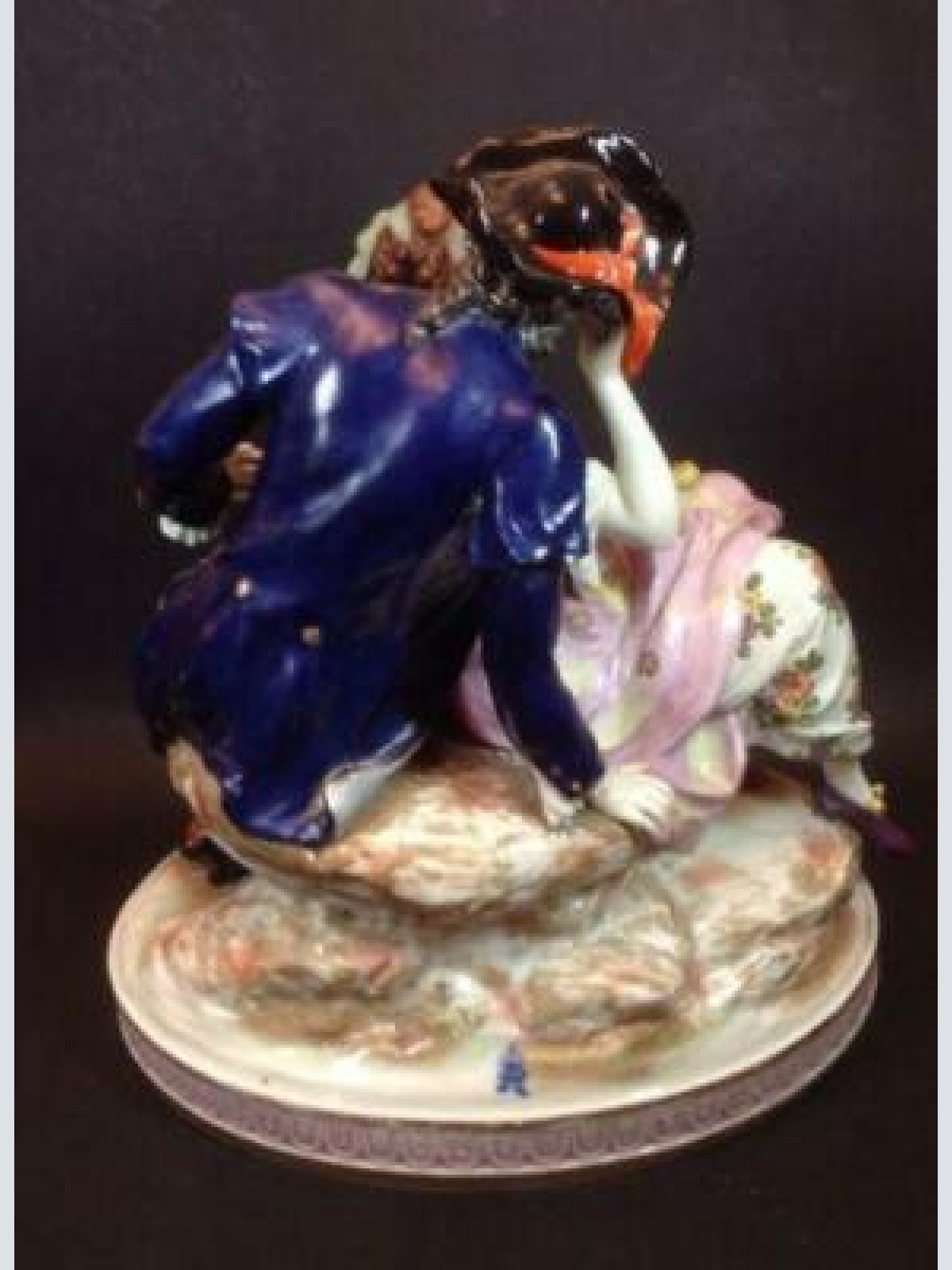 Ludwigsburg Porzellan ?  " Verliebtes Paar " um 1820 28 x 27 cm  12614